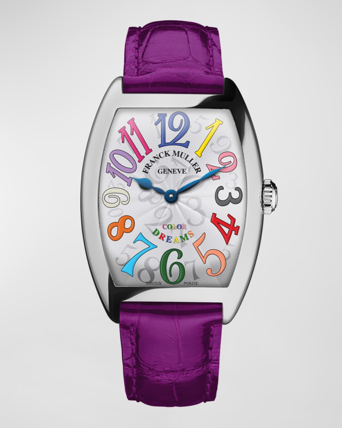 Ladies Color Dreams Curvex Watch with Alligator Strap