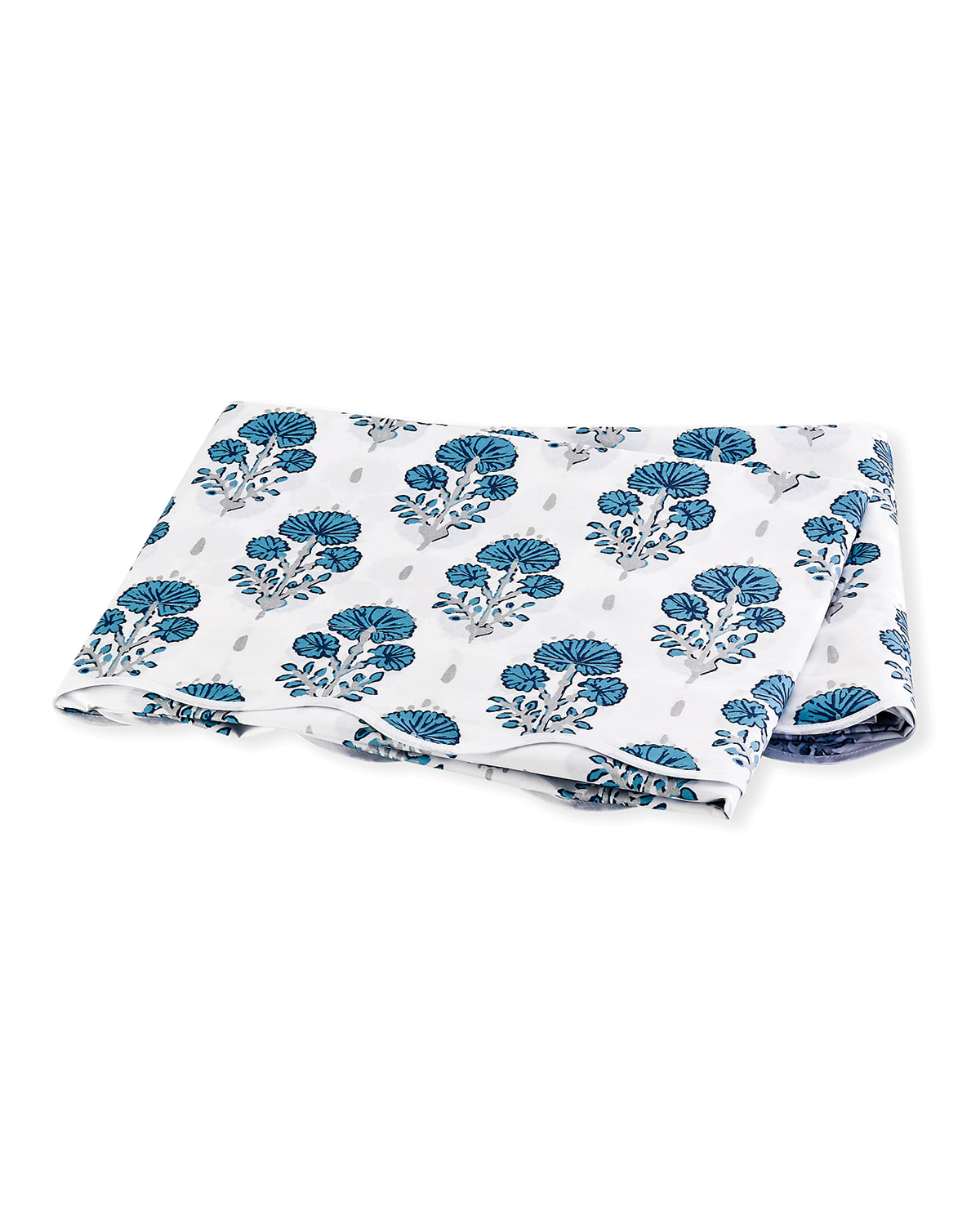 Matouk Joplin King Flat Sheet In Blue