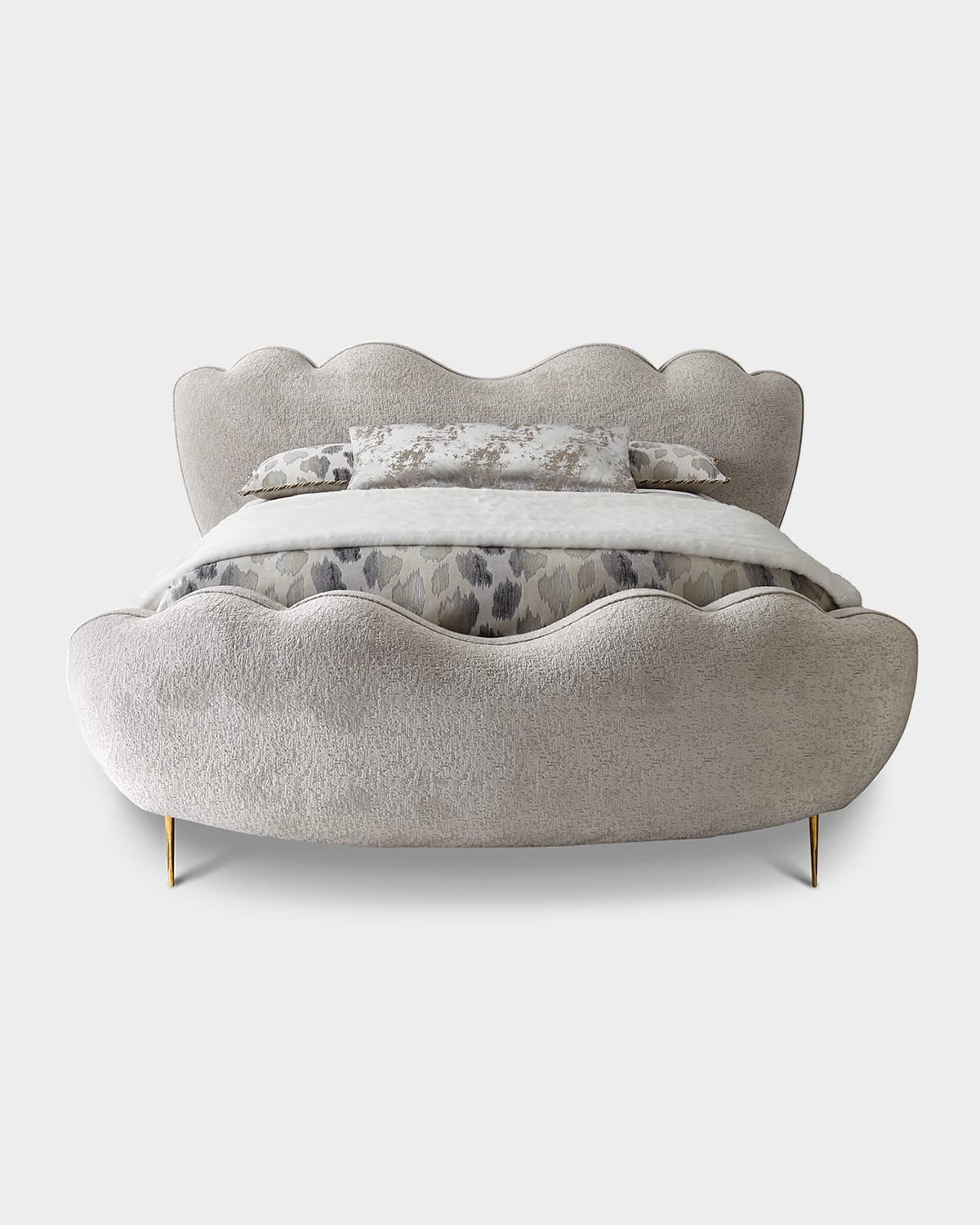 Haute House Cloud Queen Bed In Platinum