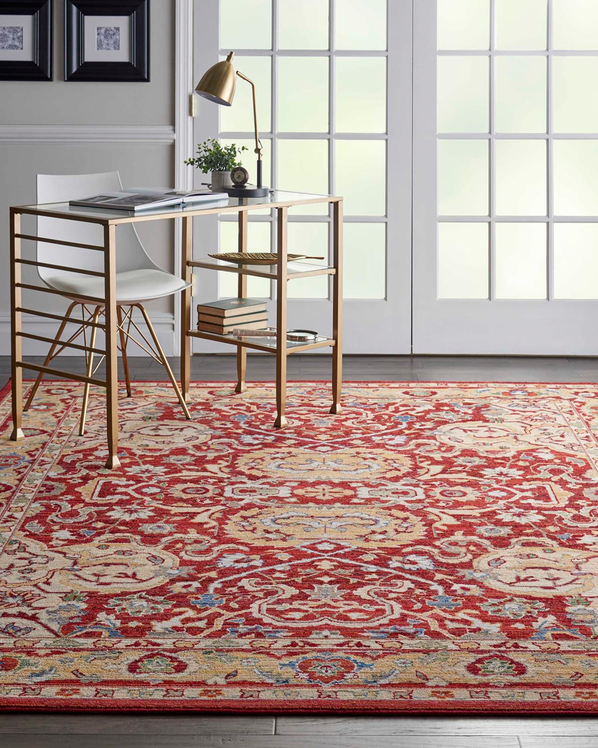Nourcouture Cher Loom-woven Rug, 10' X 13' In Red