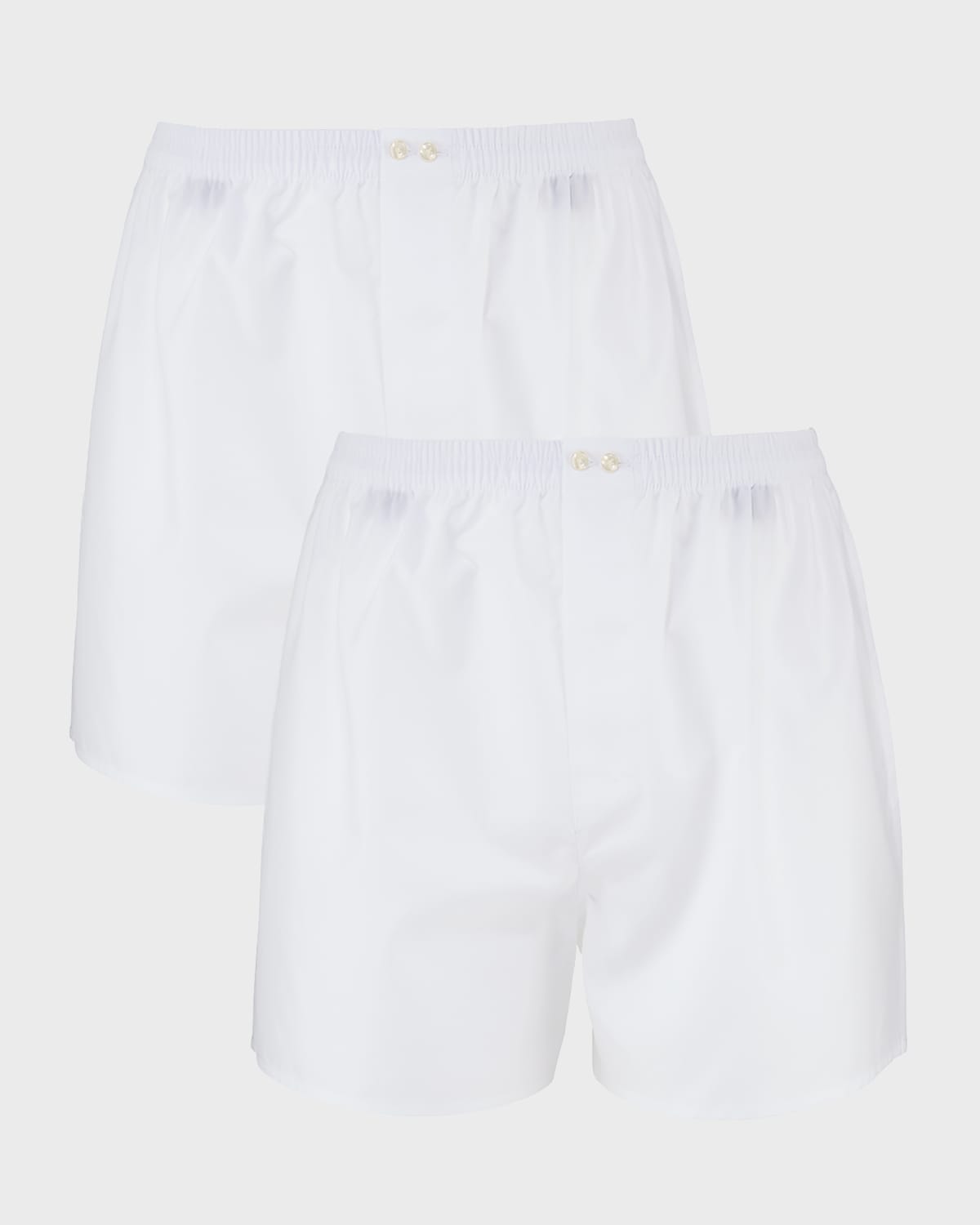 Men's 2-Pack Tagless Cotton Boxers, White