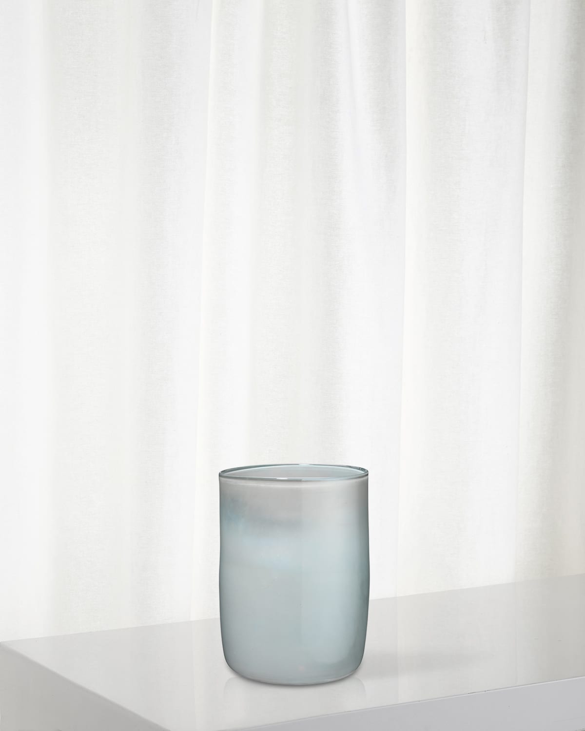 Shop Jamie Young Medium Vapor Vase In Light Blue