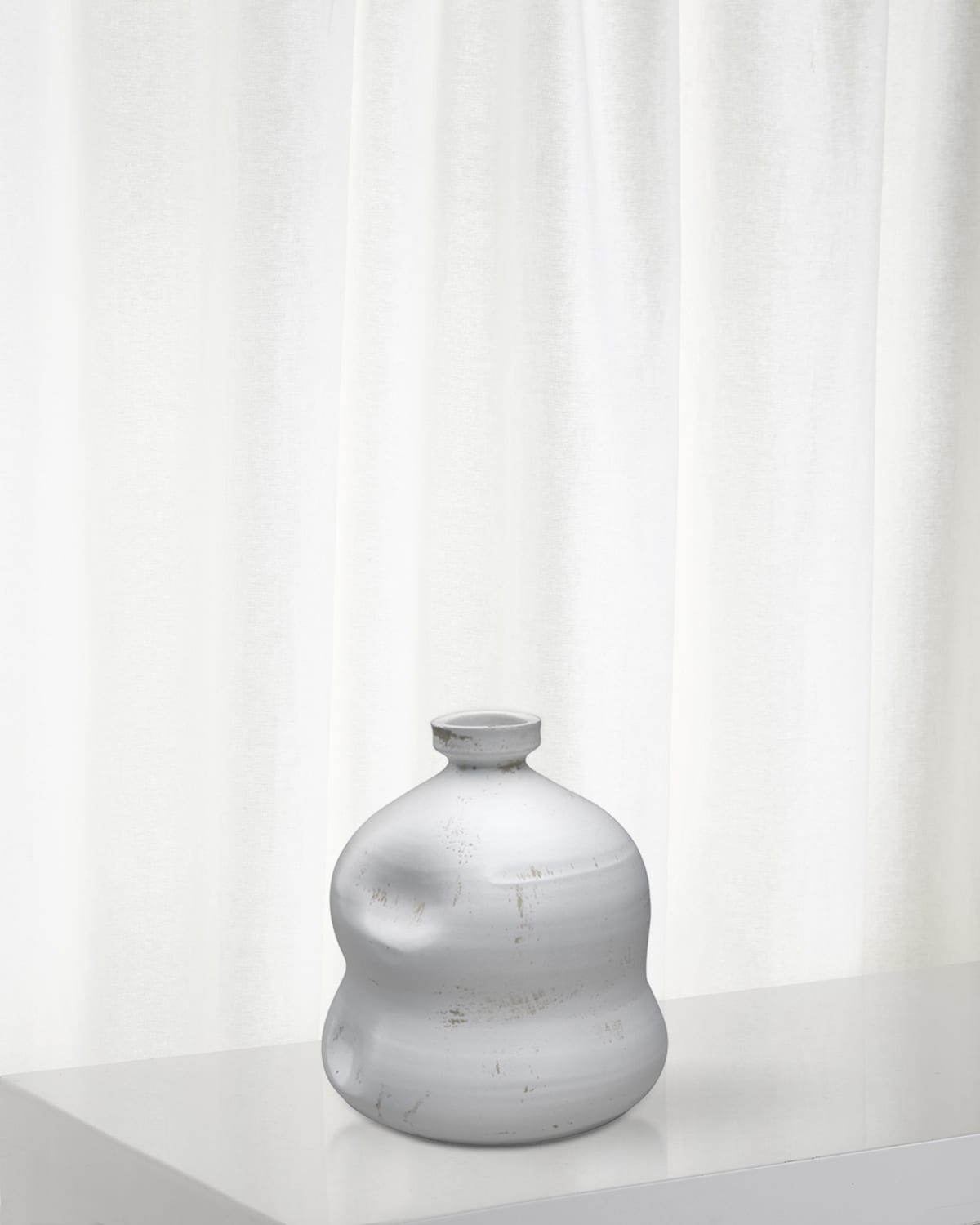 Shop Jamie Young Dimple Jug In Matte White Ceramic