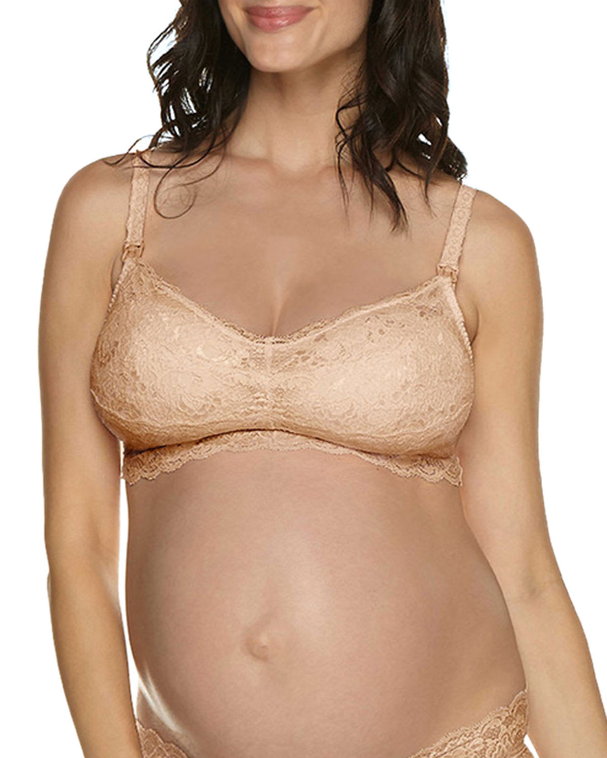 Shop Cosabella Maternity Never Say Never Mommie Nursing Bra In Blush