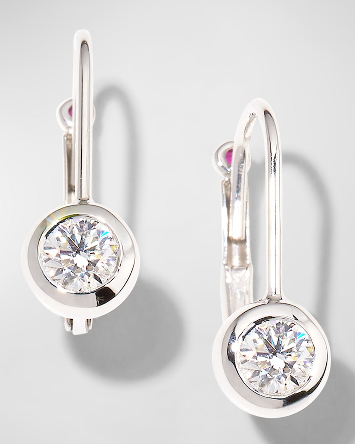 Roberto Coin 18k Diamond Bezel-drop Earrings