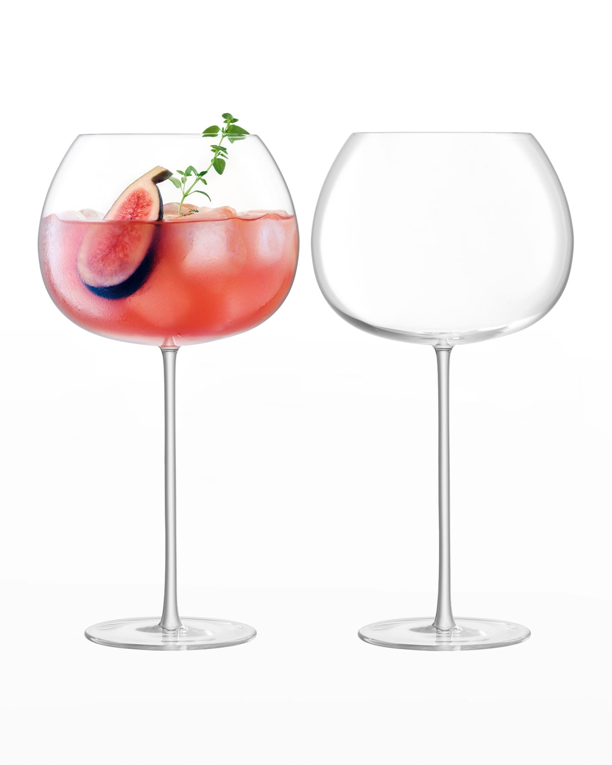 Shop Lsa Bar Culture Balloon Glasses, Set Of 2 In Clear
