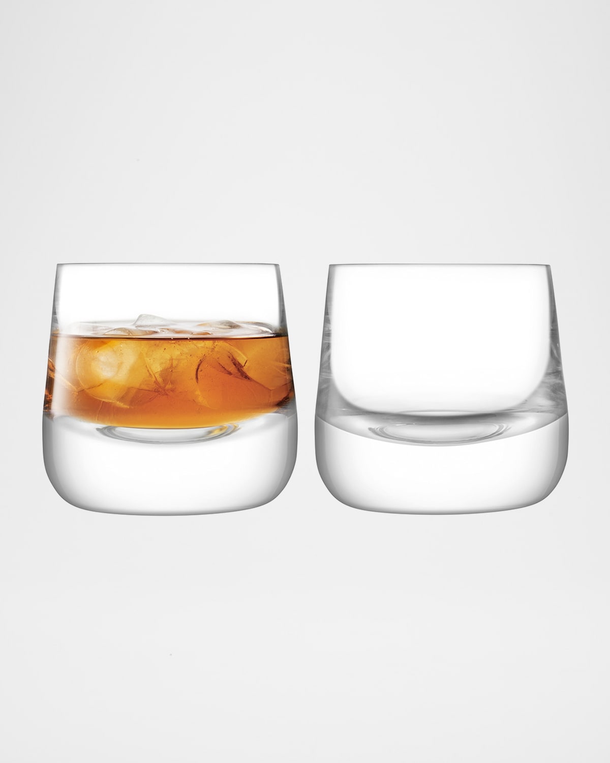Lsa Bar Culture Whiskey Glasses, Set Of 2 In Clear