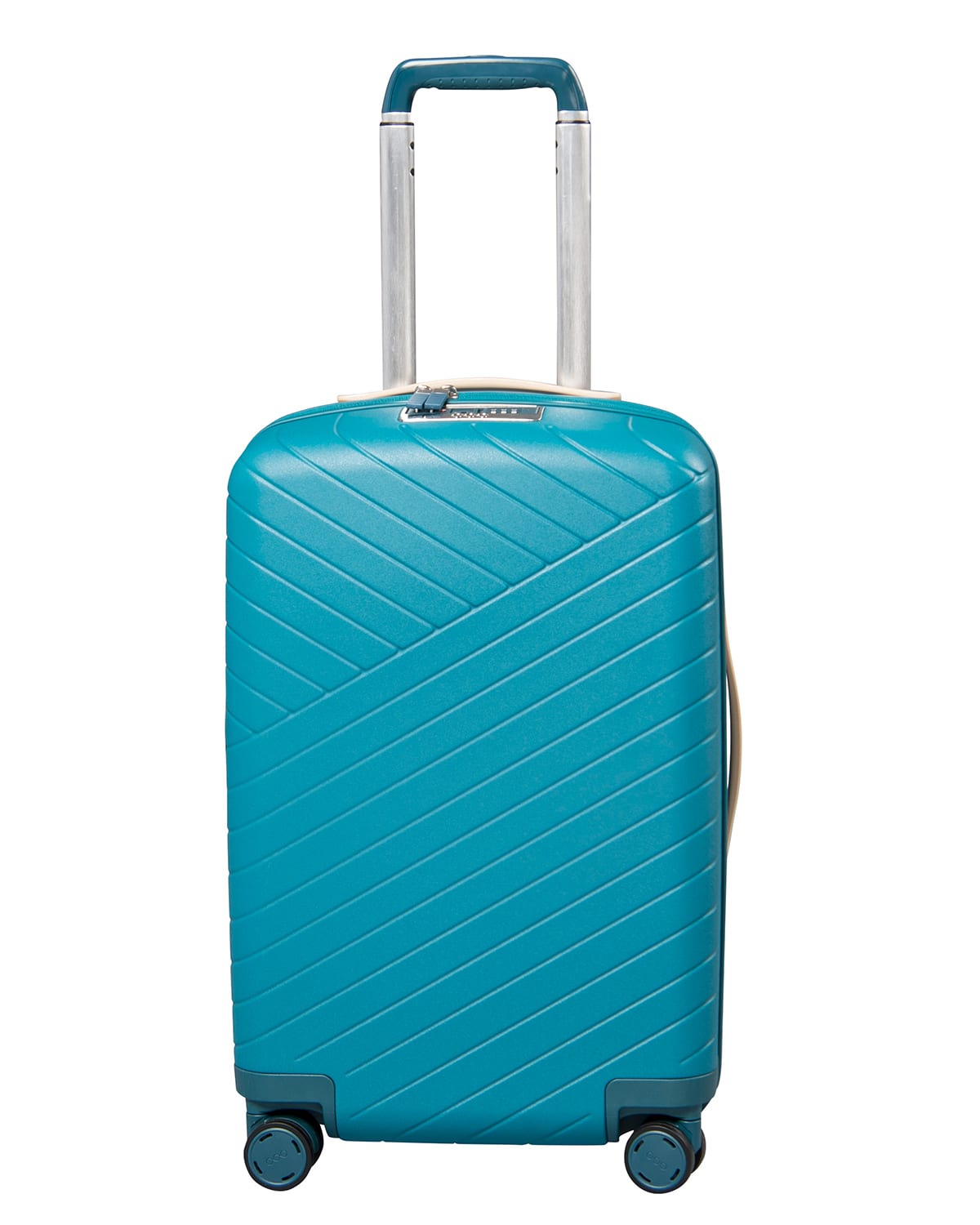 Ooo Traveling Expandable 22" Carry-on Spinner Luggage In Teal