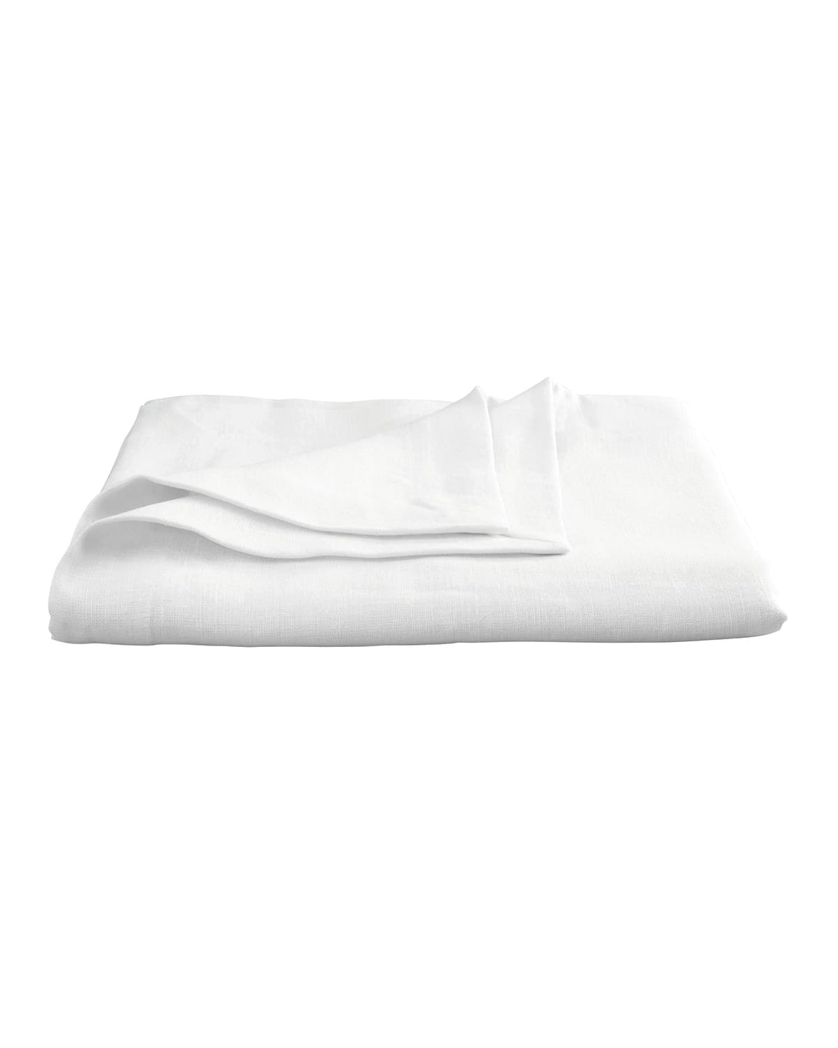 Matouk Chamant Tablecloth, 90"dia. In White