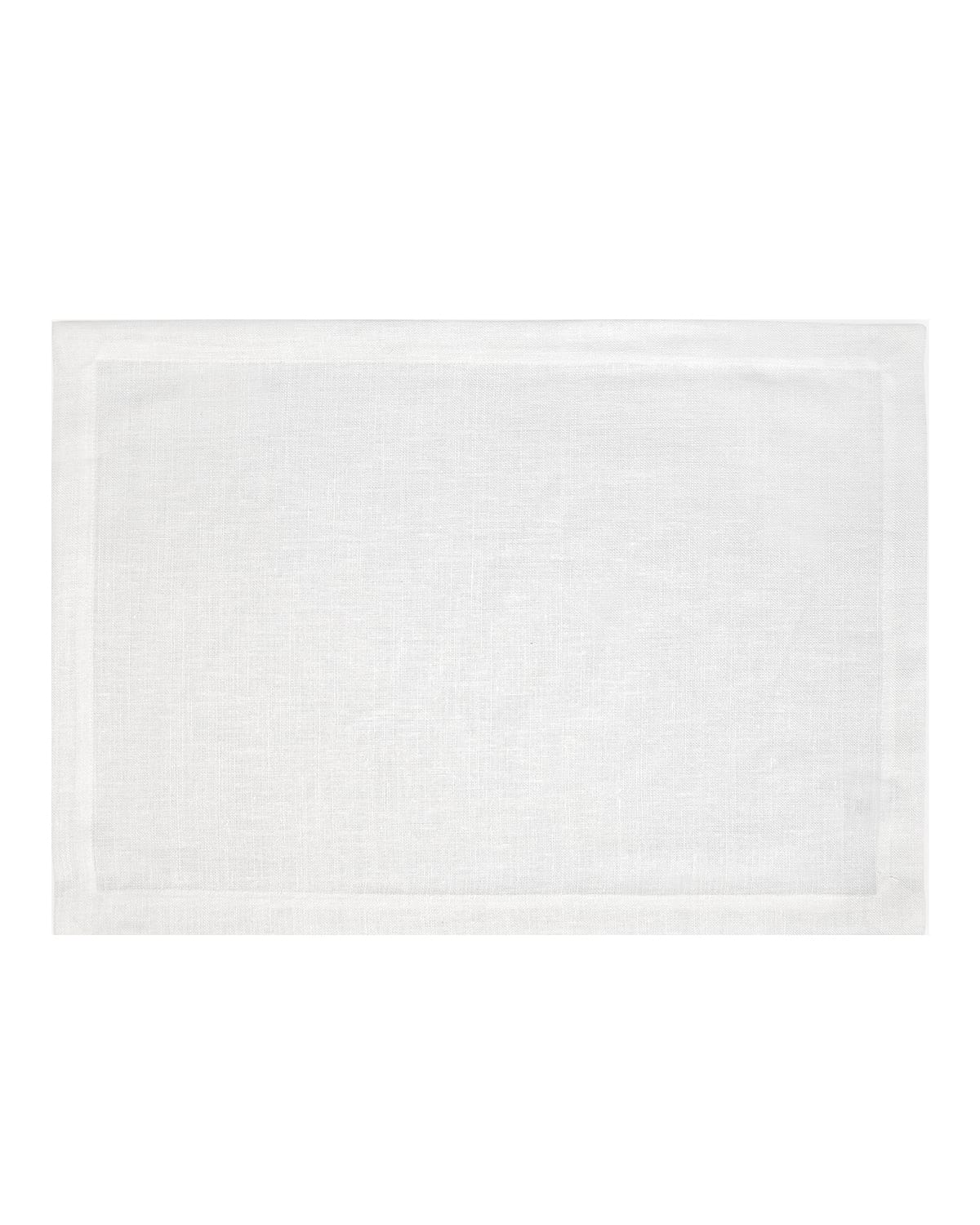 Matouk Chamant Placemats, Set Of 4 In White