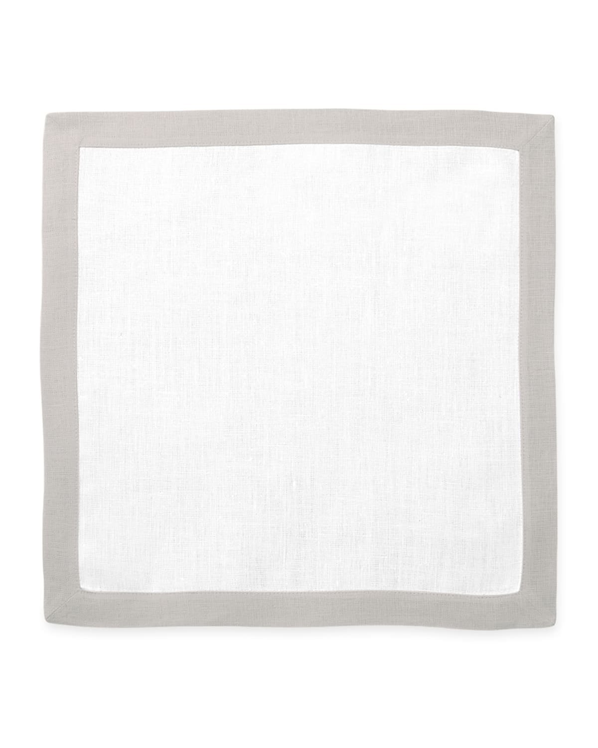 Shop Matouk Casual Couture Square Placemats, Set Of 4 In Classic Grey