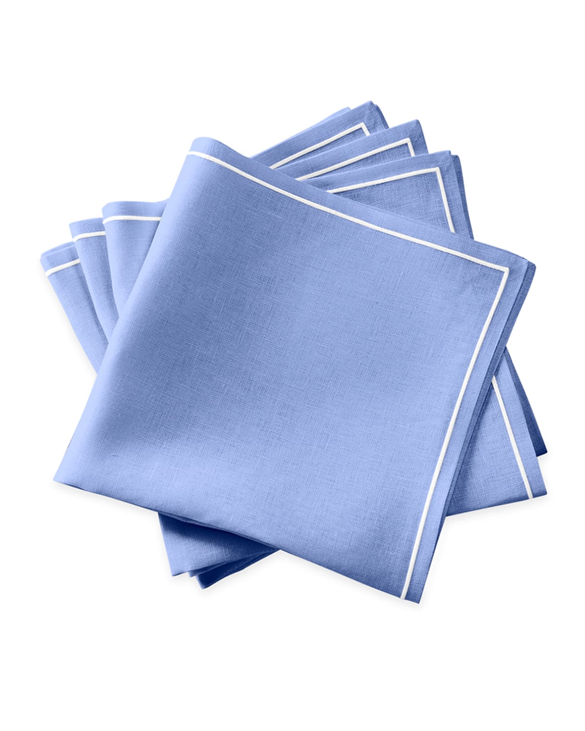 Matouk Casual Couture Satin Stitch Napkins, Set Of 4 In Oat