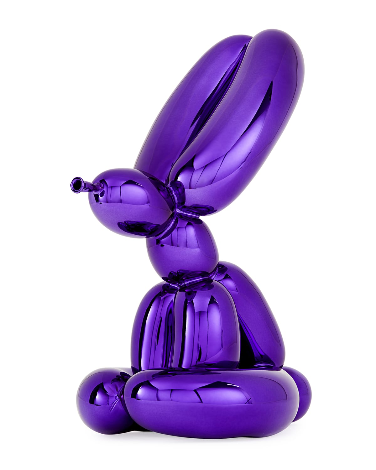 Jeff Koons X Bernardaud Balloon Rabbit (violet) In Purple