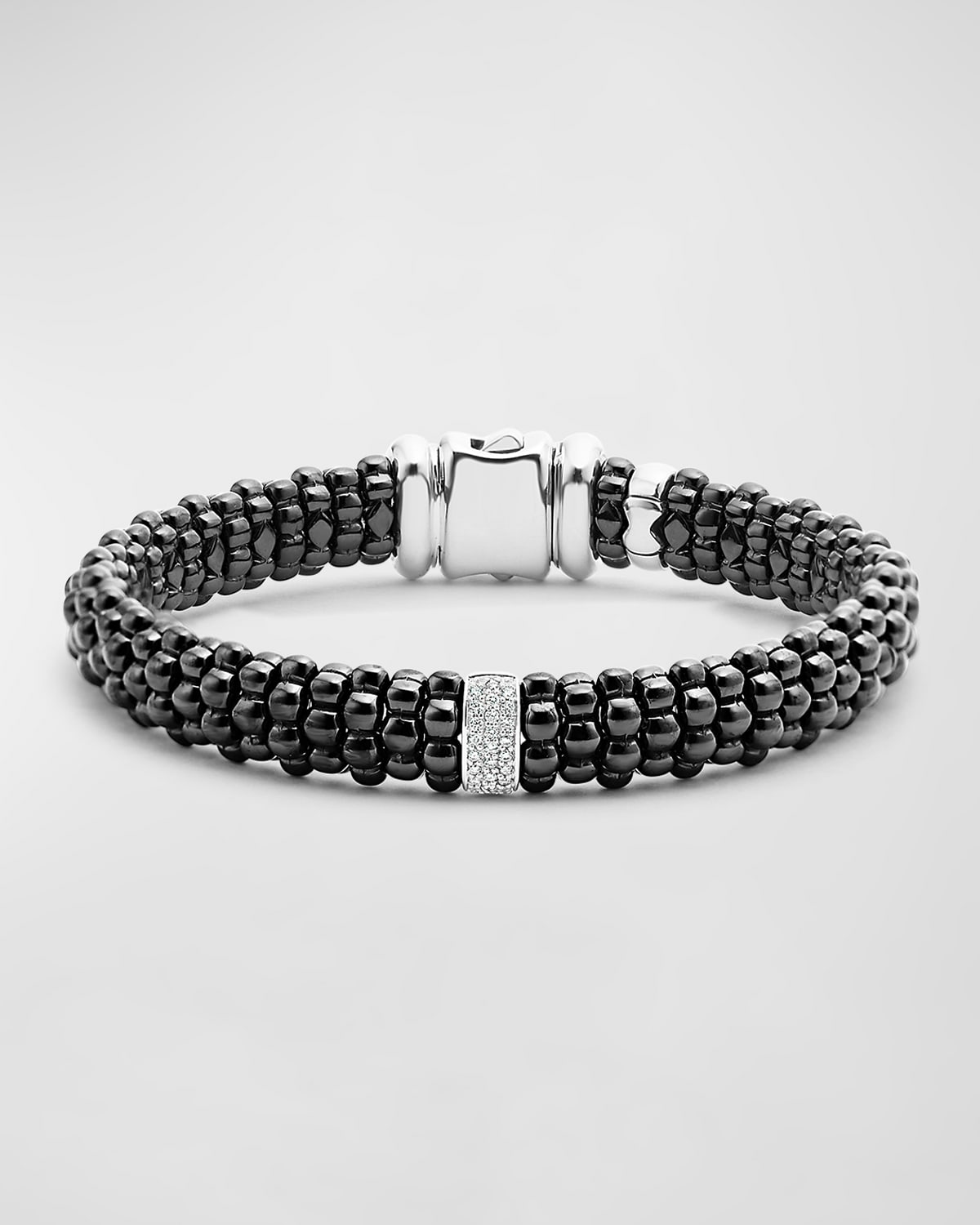 LAGOS Black Caviar Bracelet with Diamond Station