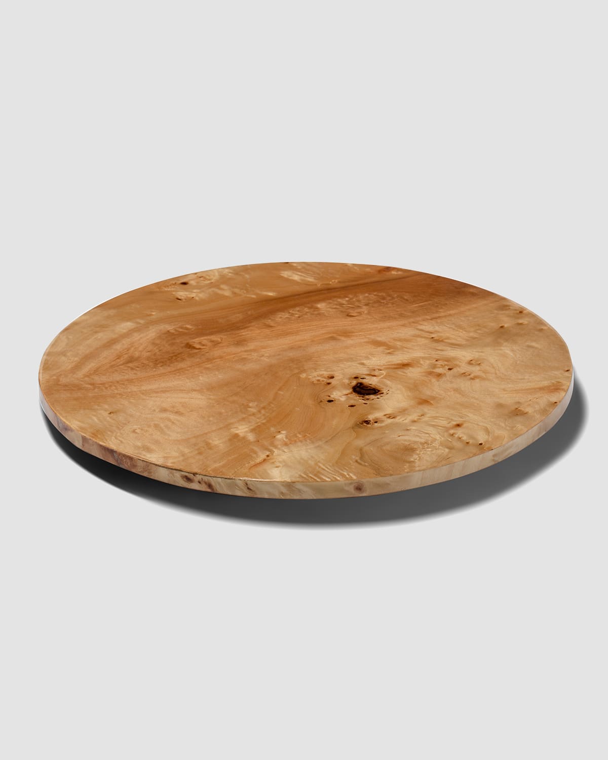 Ladorada Burl Veneer Revolving Tray