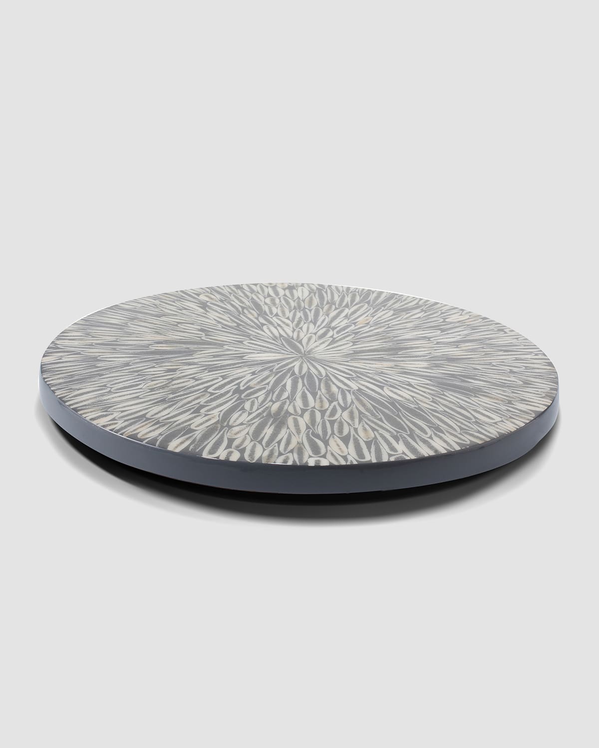 Ladorada Gray Almendro Revolving Tray