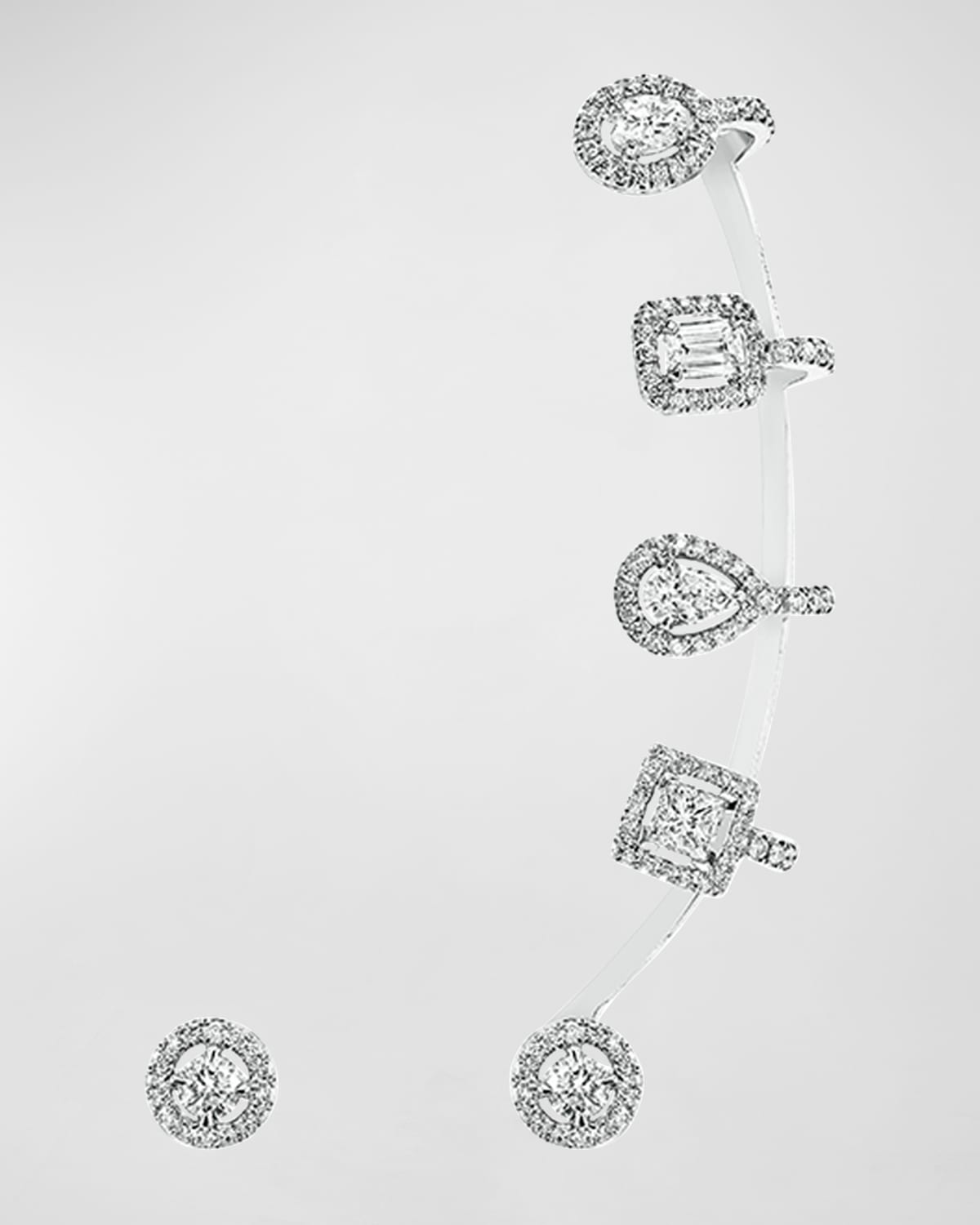 Messika My Twin 18K White Gold Multi-Shape Diamond Earrings
