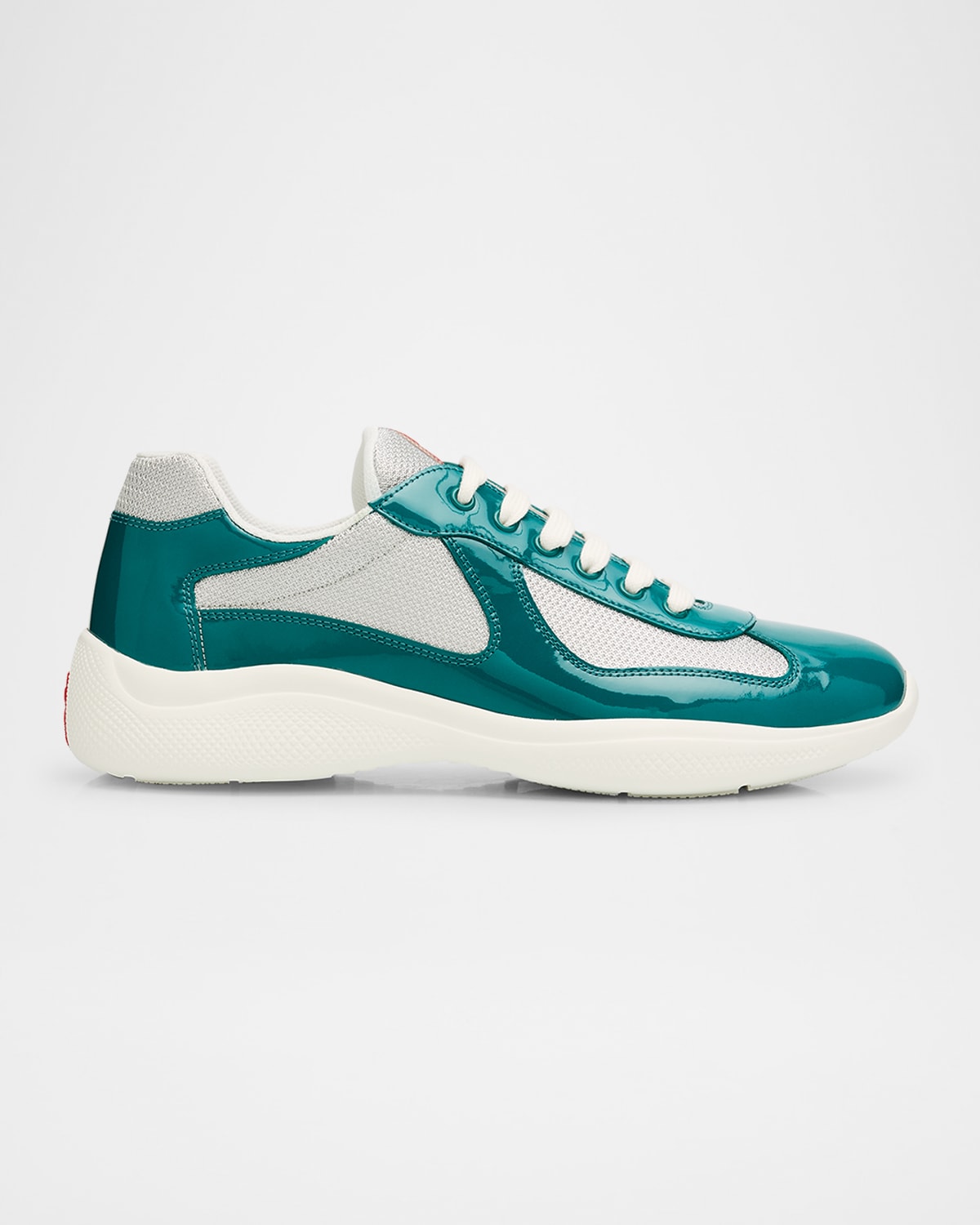 世界的に有名な Patent Cup America's Men's Prada Leather Sneakers Patchwork ショルダーバッグ