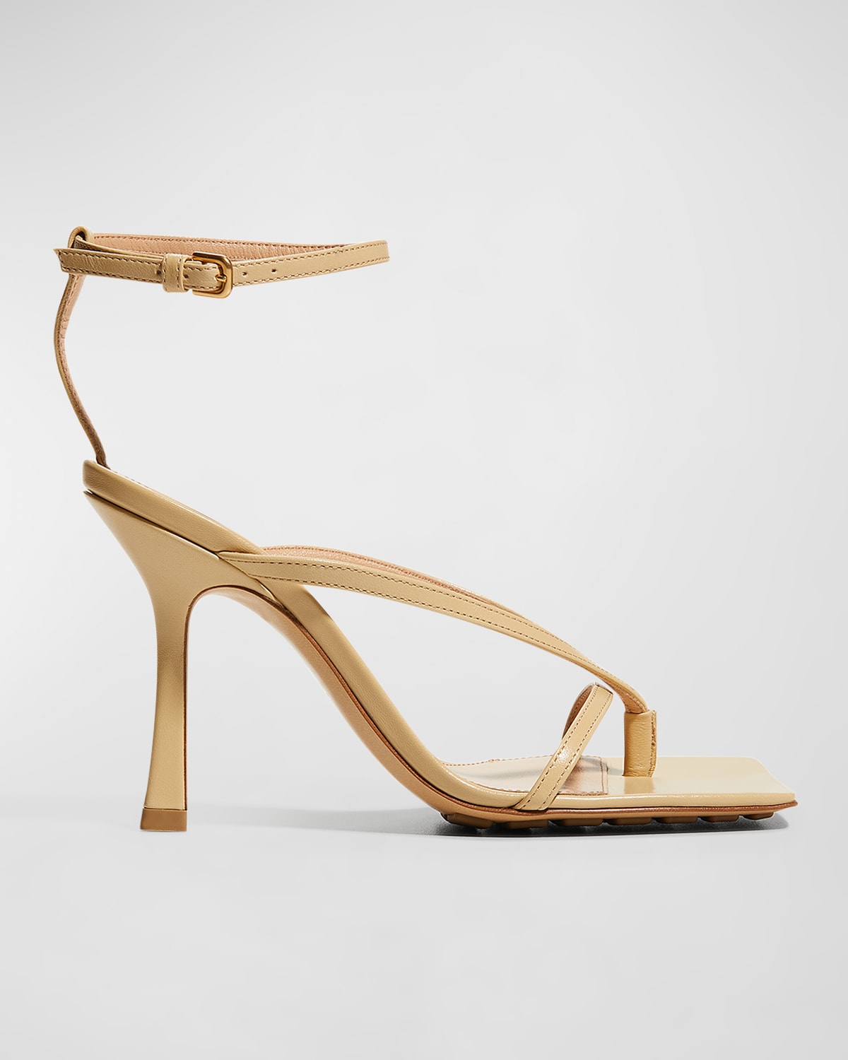 Bottega Veneta Multi Strap Stretch High-Heel Sandals
