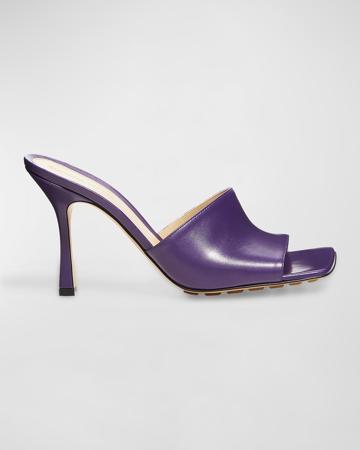 Bottega Veneta Stretch Sandals In Plum