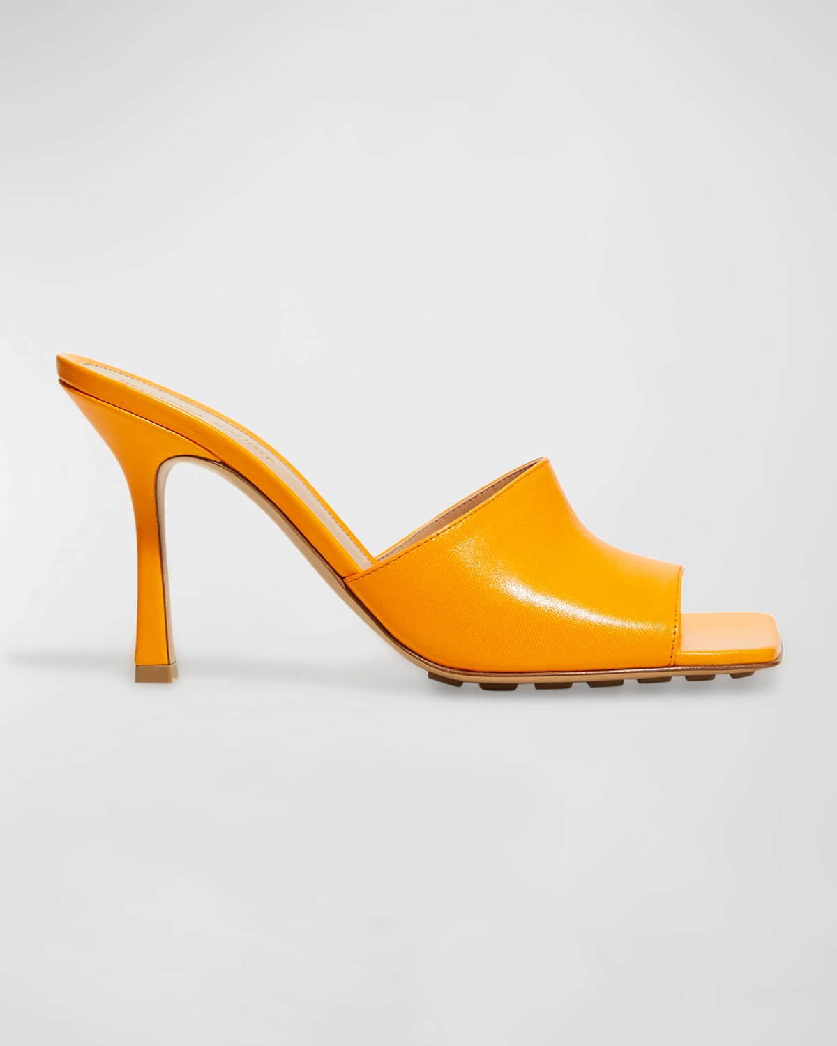 Bottega Veneta Stretch Sandals In Tangerine