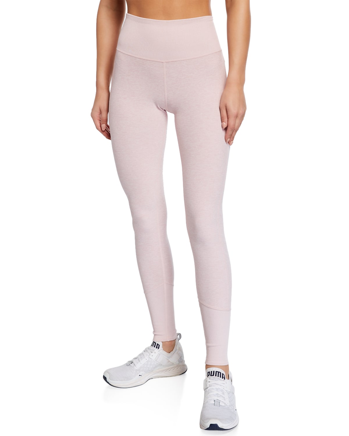 Alo Yoga High Waist Alosoft Lounge Leggings In Zinc Heather