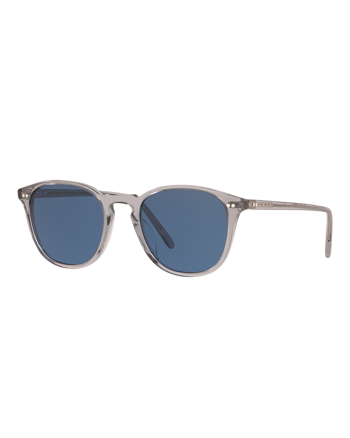 Oliver Peoples Forman L.a. 51mm Polarized Round Sunglasses In Gray / Dark Blue