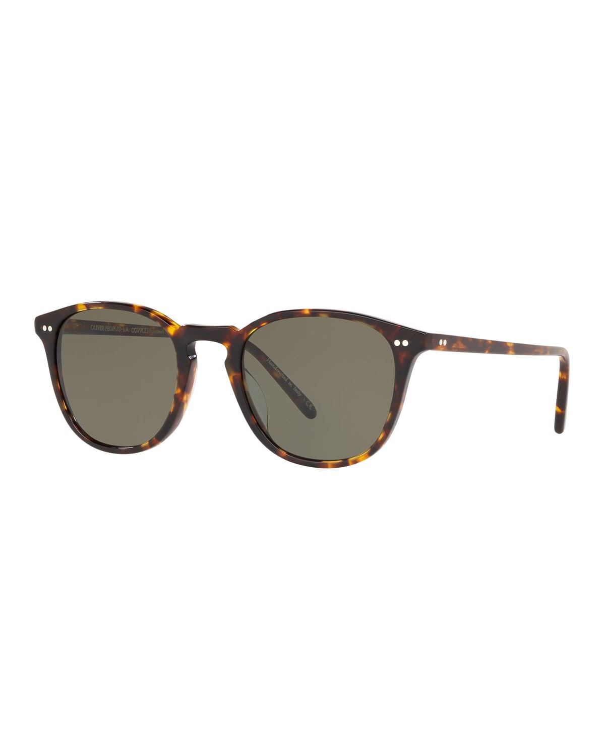 Oliver Peoples Forman Square Polarized Sunglasses In Brown Tortoise