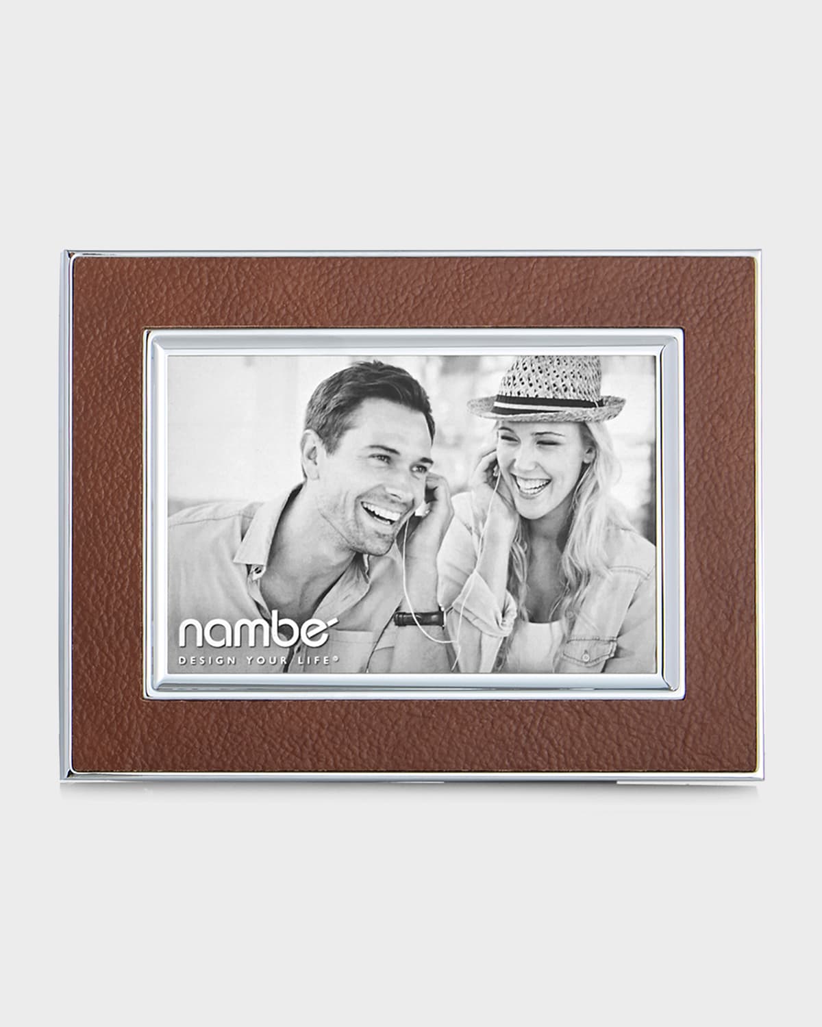 Shop Nambe Novara Picture Frame, 4" X 6" In Brown