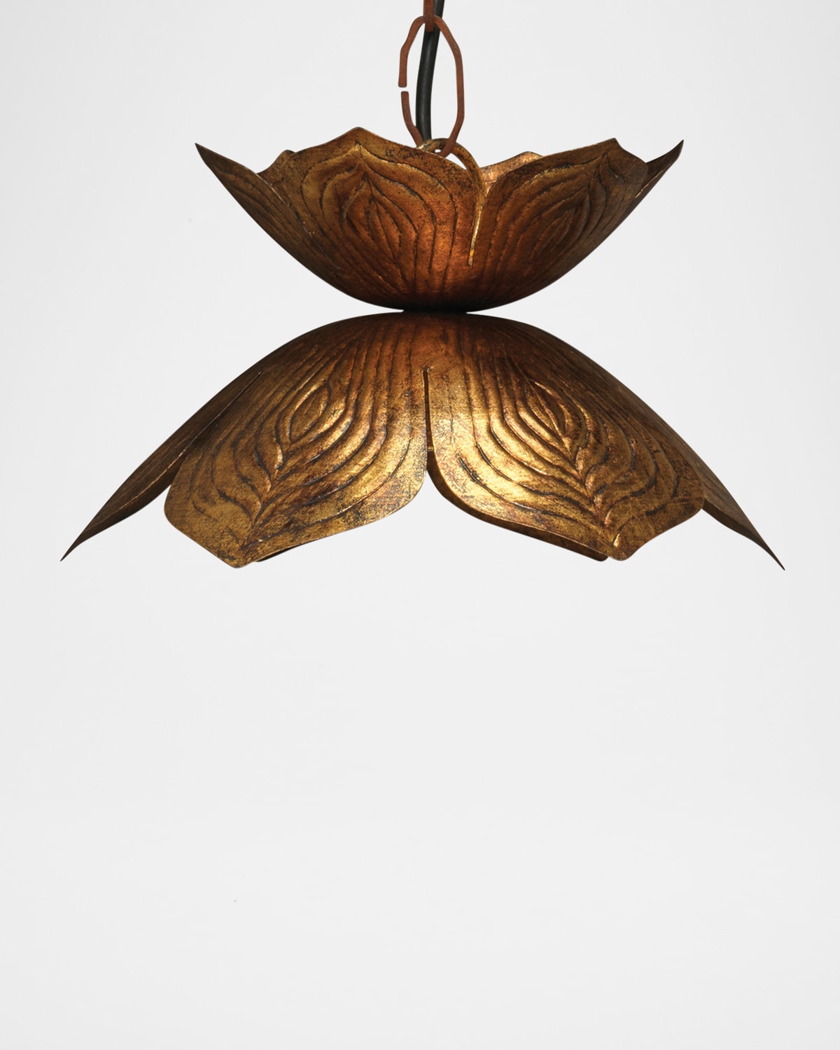 Jamie Young Small Flowering Lotus Pendant In Gold