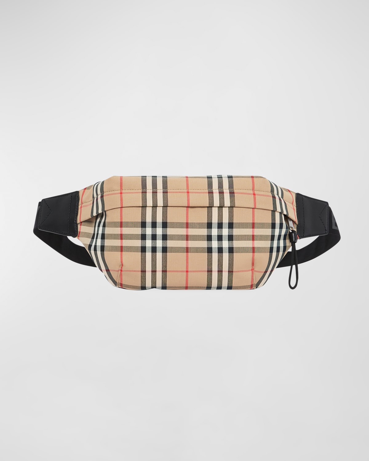 Burberry Men's Vintage Check Nylon Belt Bag/fanny Pack In Neutrals