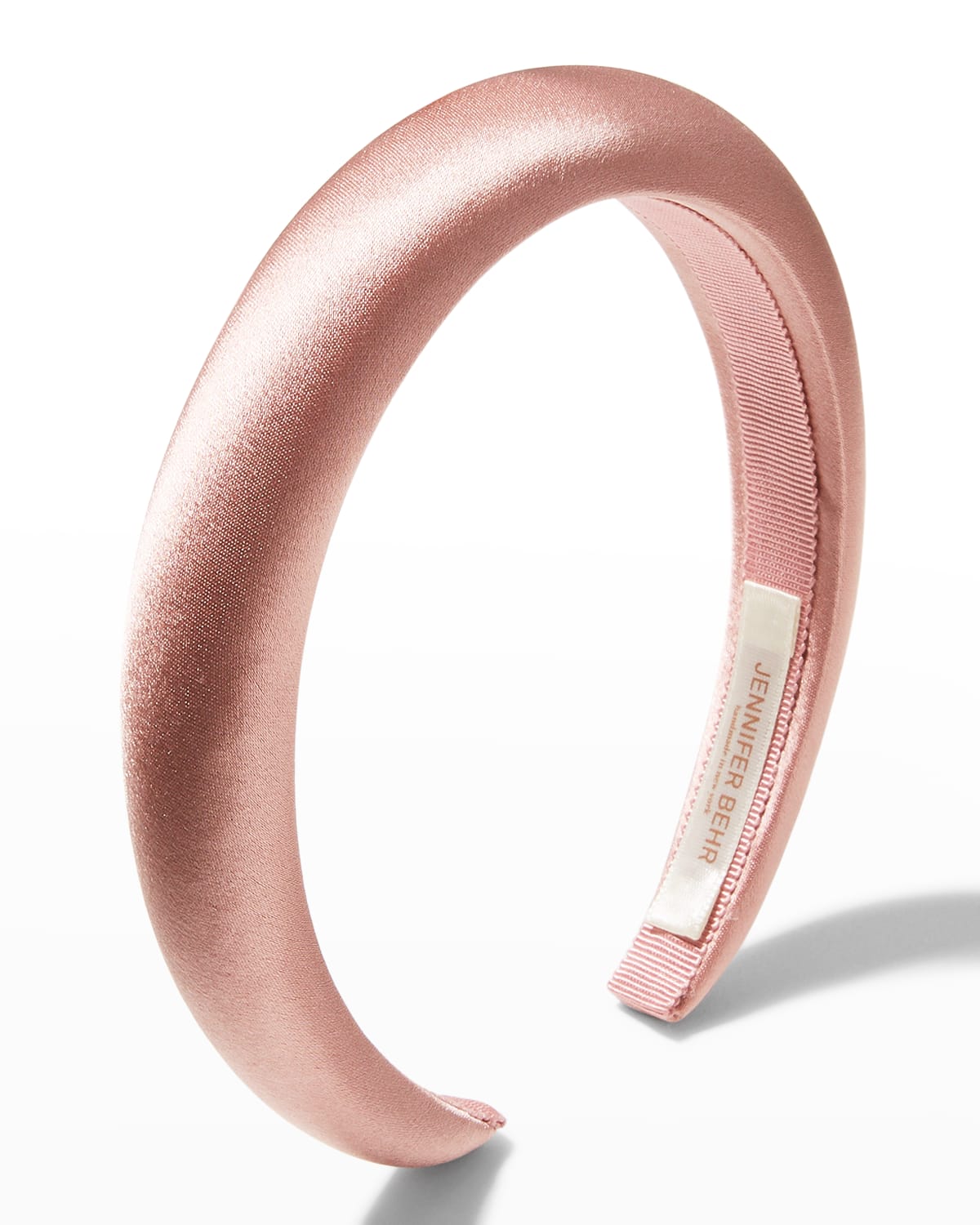 Jennifer Behr Tori Hammered Silk Satin Headband In Mulberry