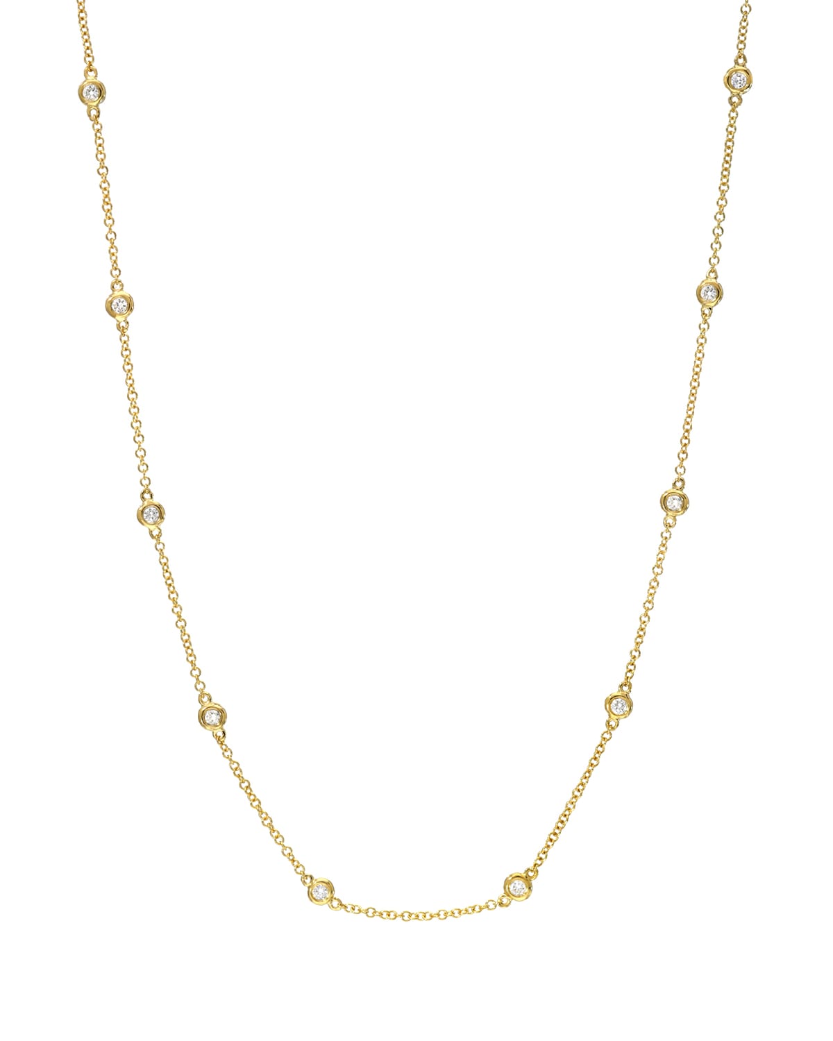 Zoe Lev Jewelry 14k Gold Diamond By-the-yard Necklace