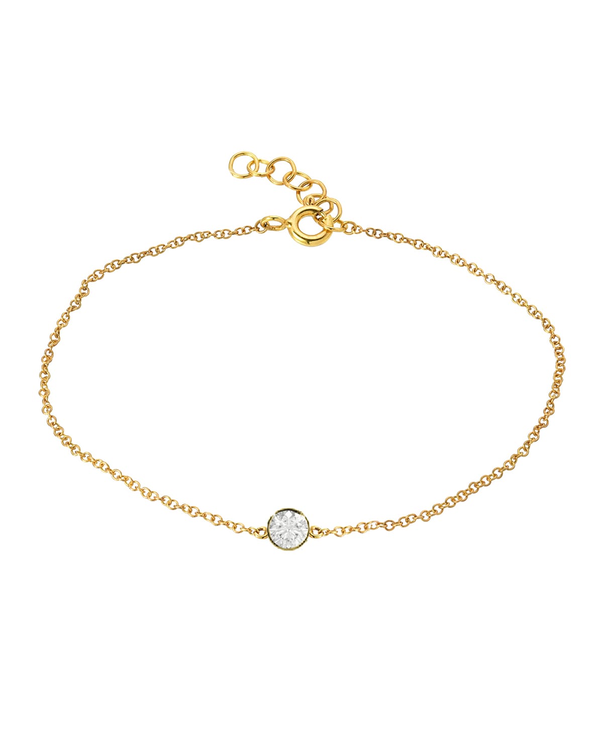 Zoe Lev Jewelry 14k Gold Diamond Bezel Bracelet