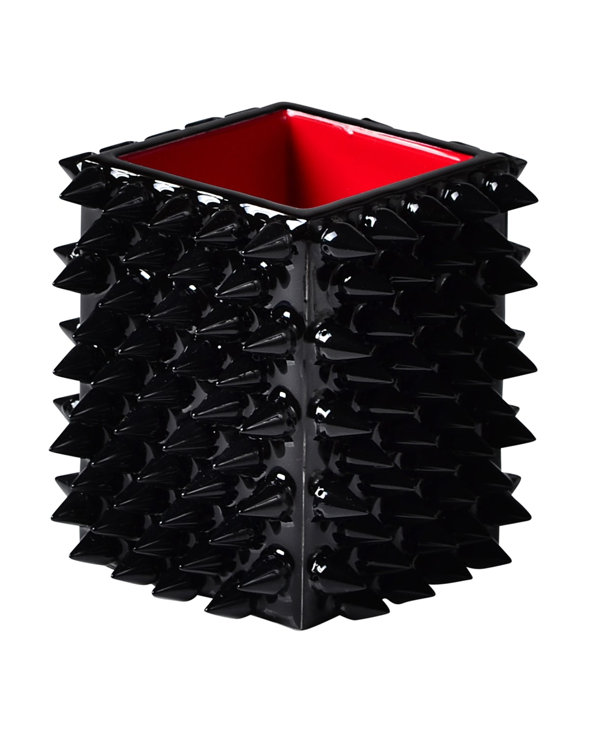 Mike & Ally Quill Makeup Brush Holder In Black/red
