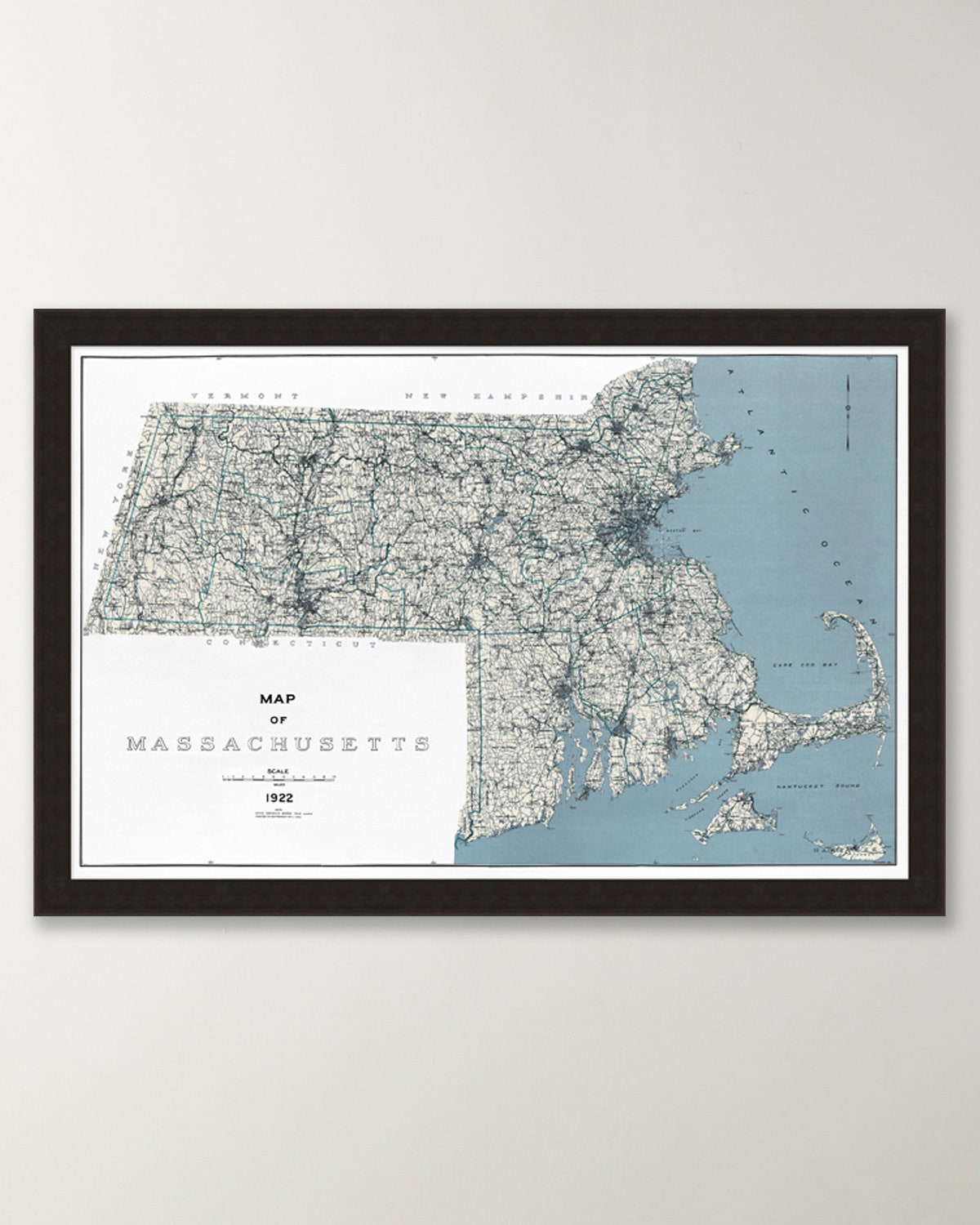 Wendover Art Group Chart Of Massachusetts And Coast