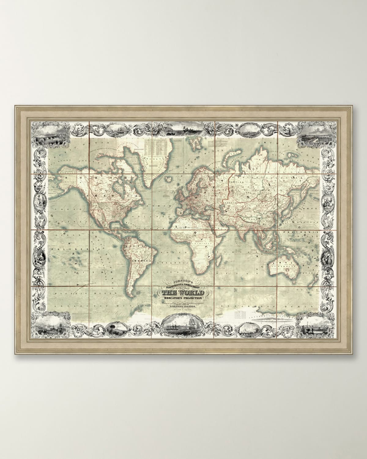 Wendover Art Group Illustrated Map Of The World