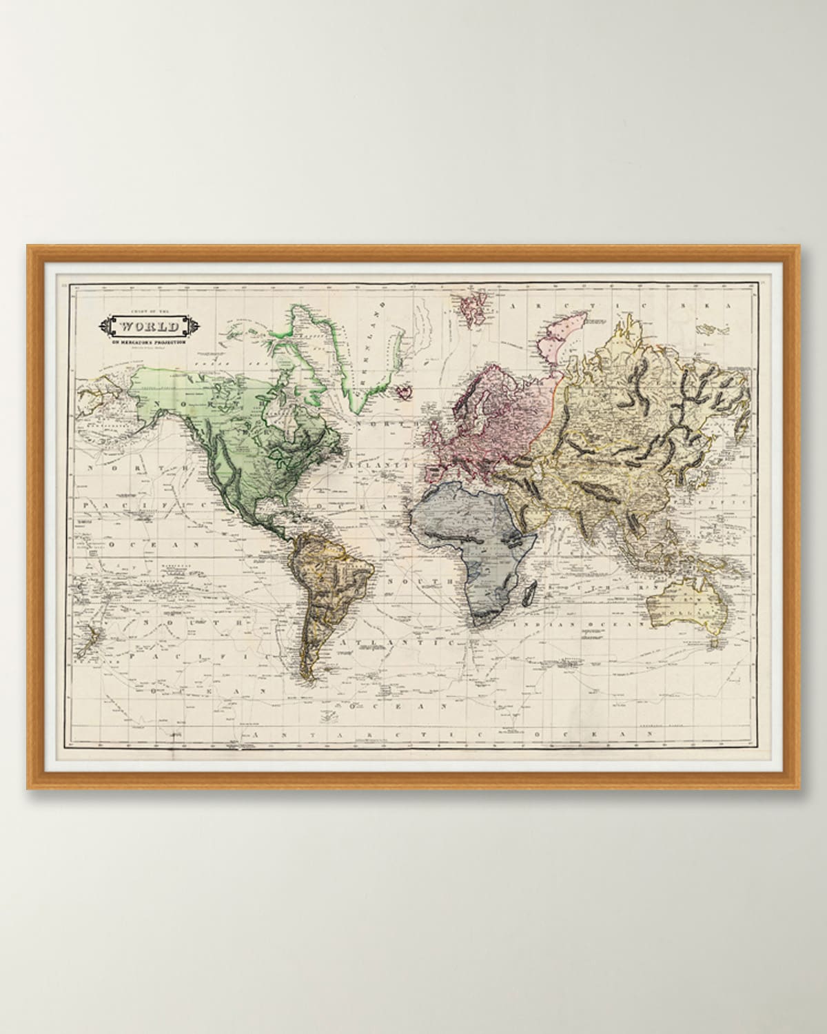 Wendover Art Group Colored Chart Of The World
