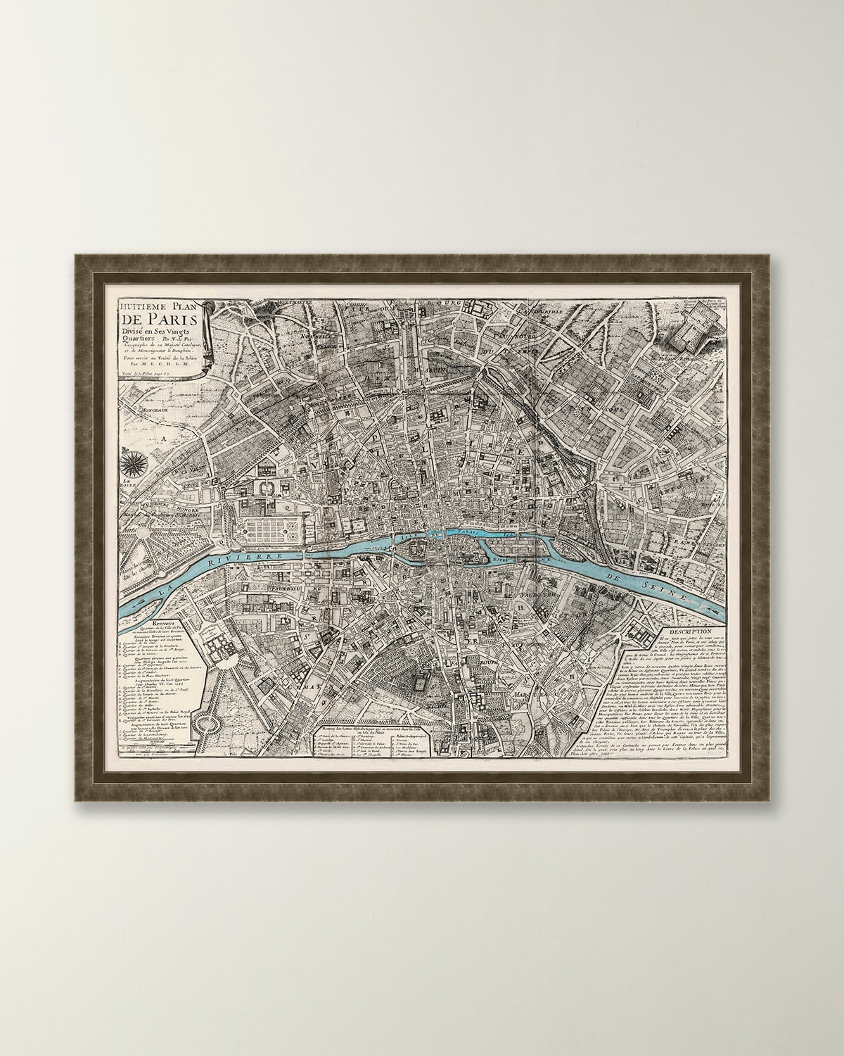 Wendover Art Group Map Of Paris