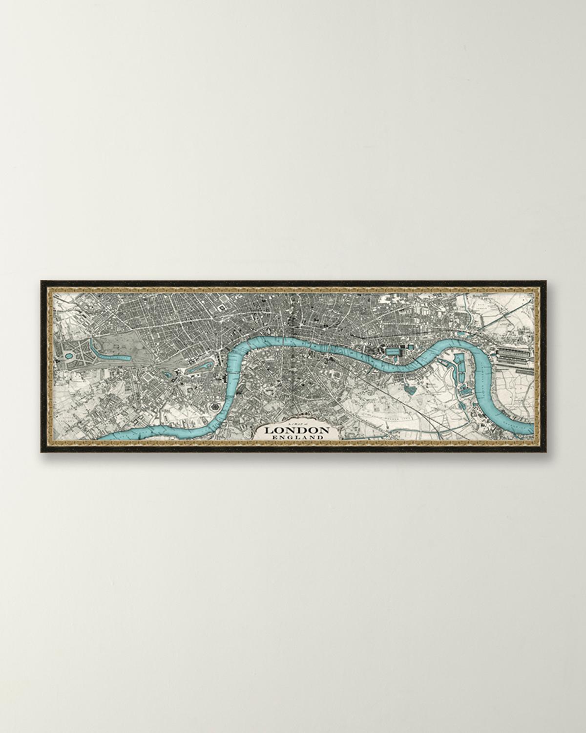 Wendover Art Group River Map London In Black