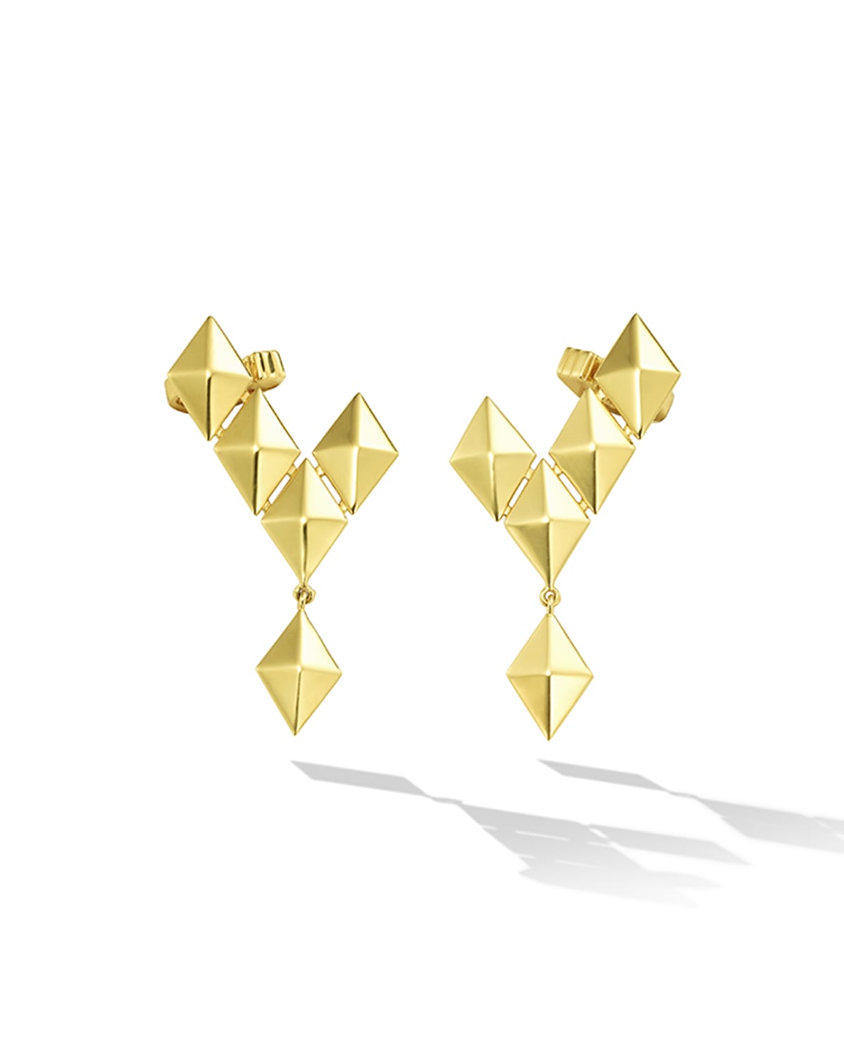 18k Yellow Gold Small Python Earring Climbers