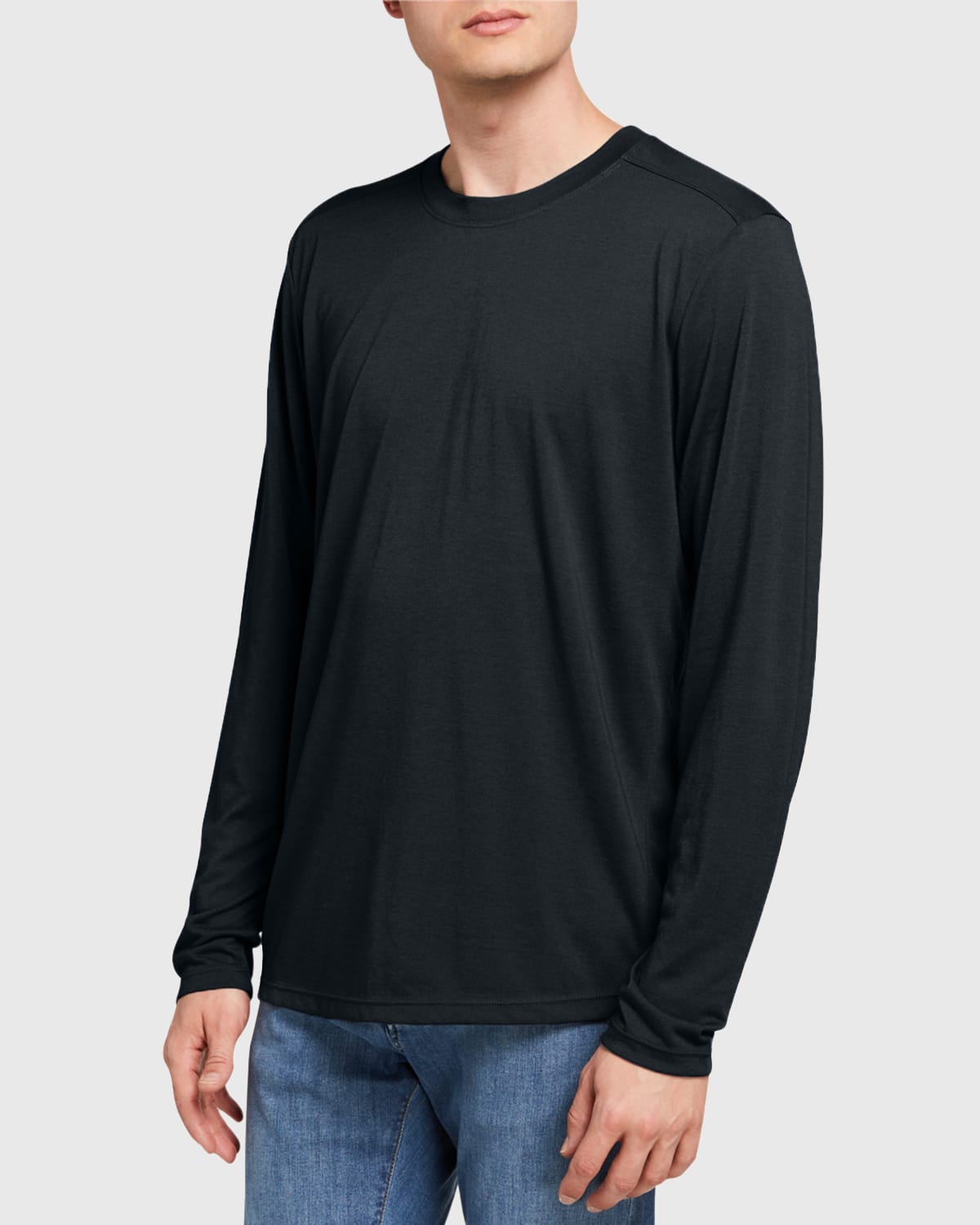 Fisher + Baker Men's Everyday Long-sleeve T-shirt In Black