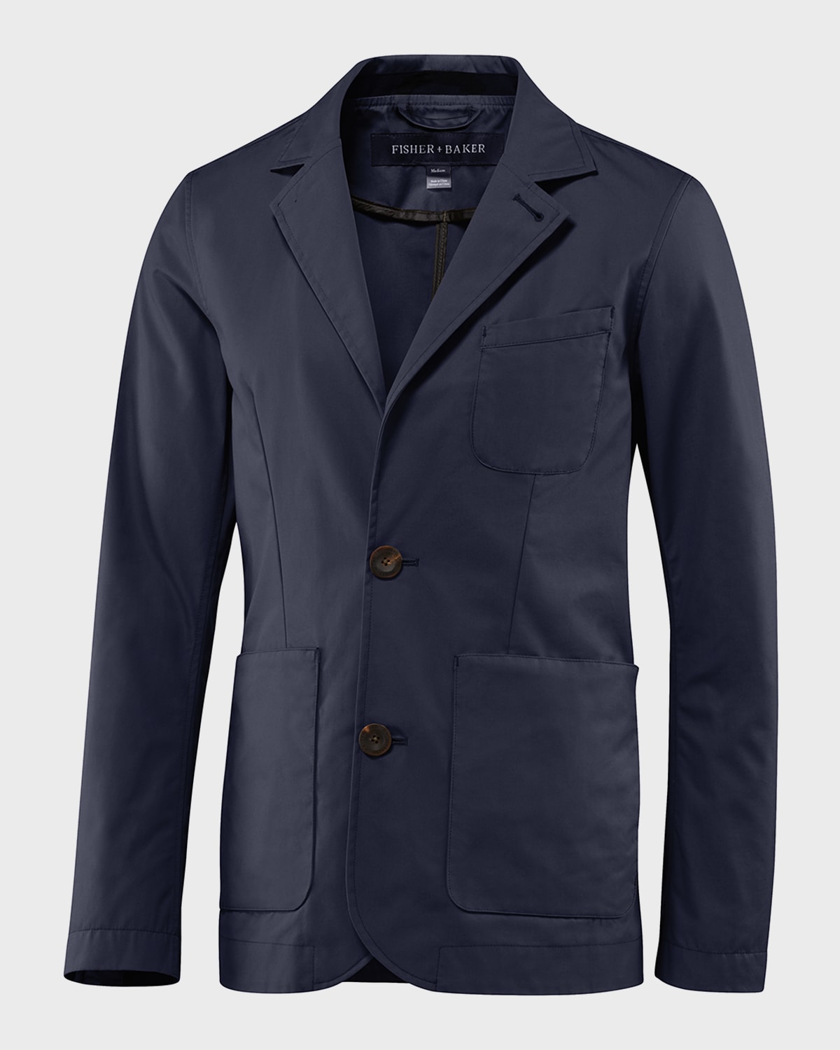 Fisher + Baker Men's Thompson Two-button Jacket In Navy