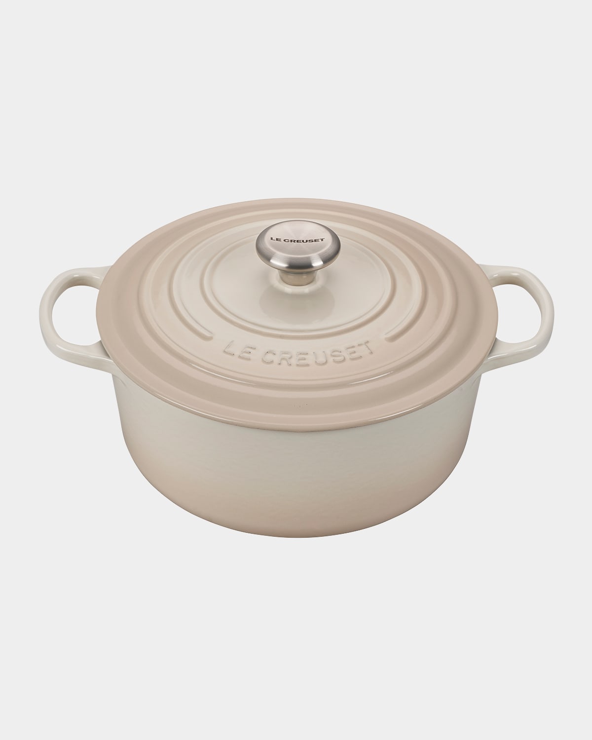 Shop Le Creuset 5.5-qt. Round Dutch Oven In Meringue