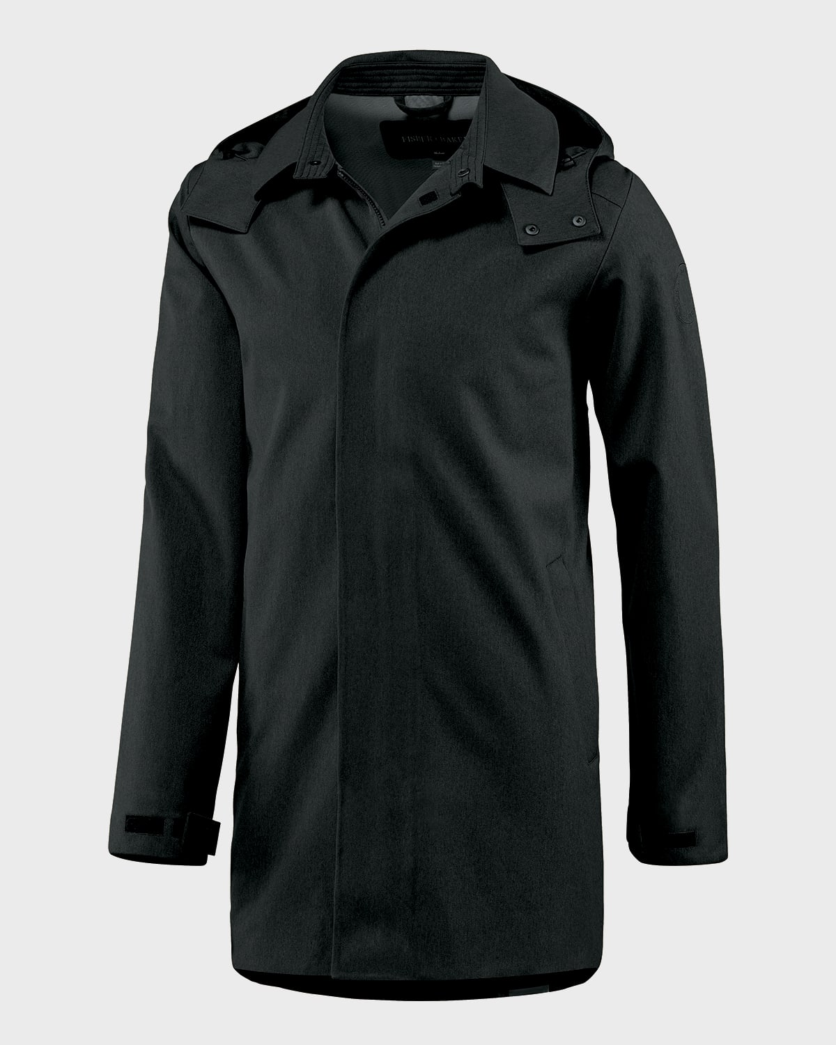 Fisher + Baker Men's Chelsea Water-resistant Trench Coat In Noir
