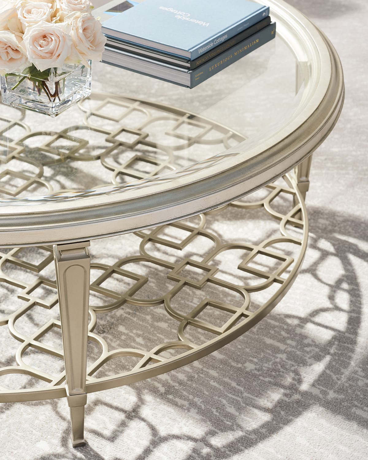 Shop Caracole Social Gathering Coffee Table In Silver