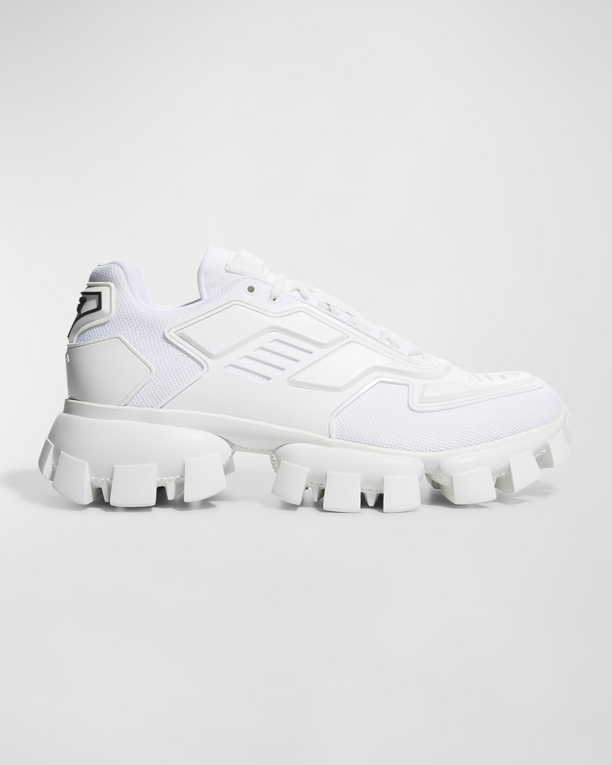 Prada Men's Cloudbust Thunder Lug-sole Trainer Sneakers In Bianco