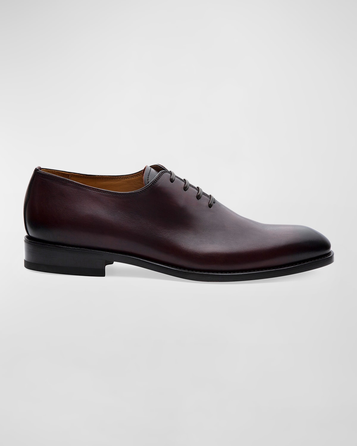 Men's Lorenzo Whole-Cut Antiqued Leather Oxford Shoes
