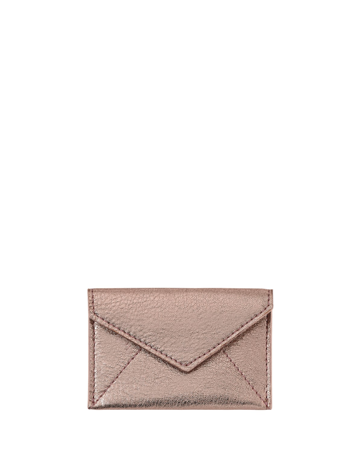 Graphic Image Mini Envelope Card Case In Rosegold