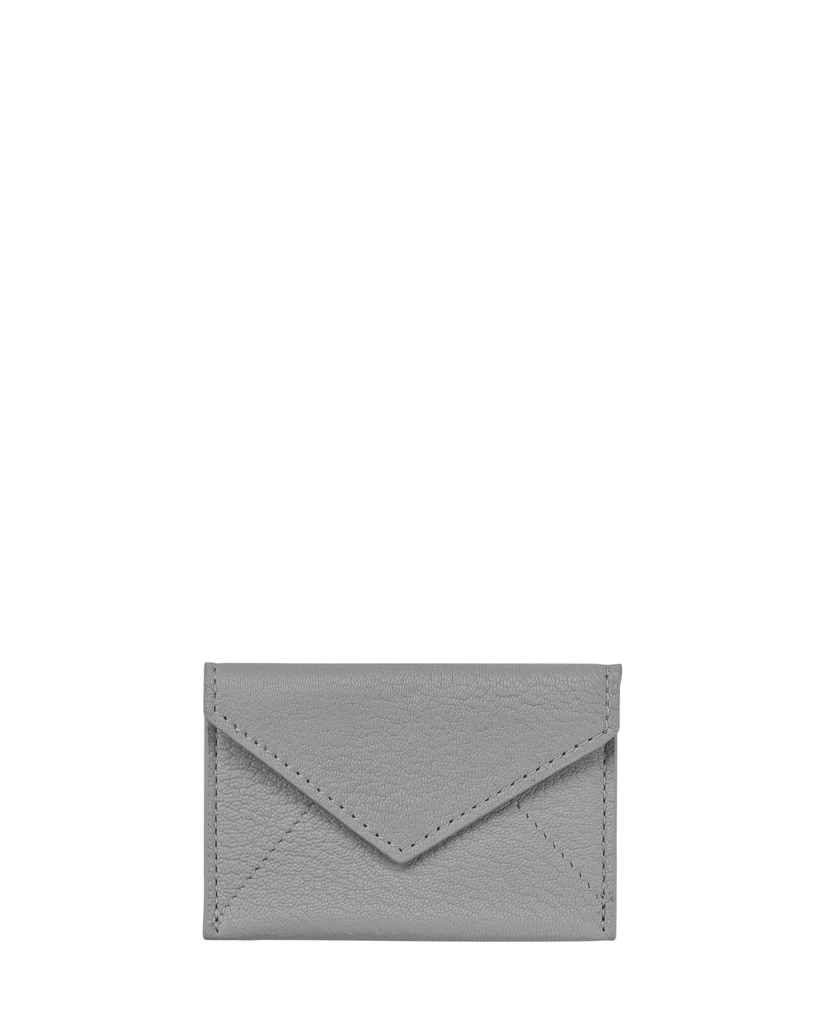 Graphic Image Mini Envelope Card Case In Grey